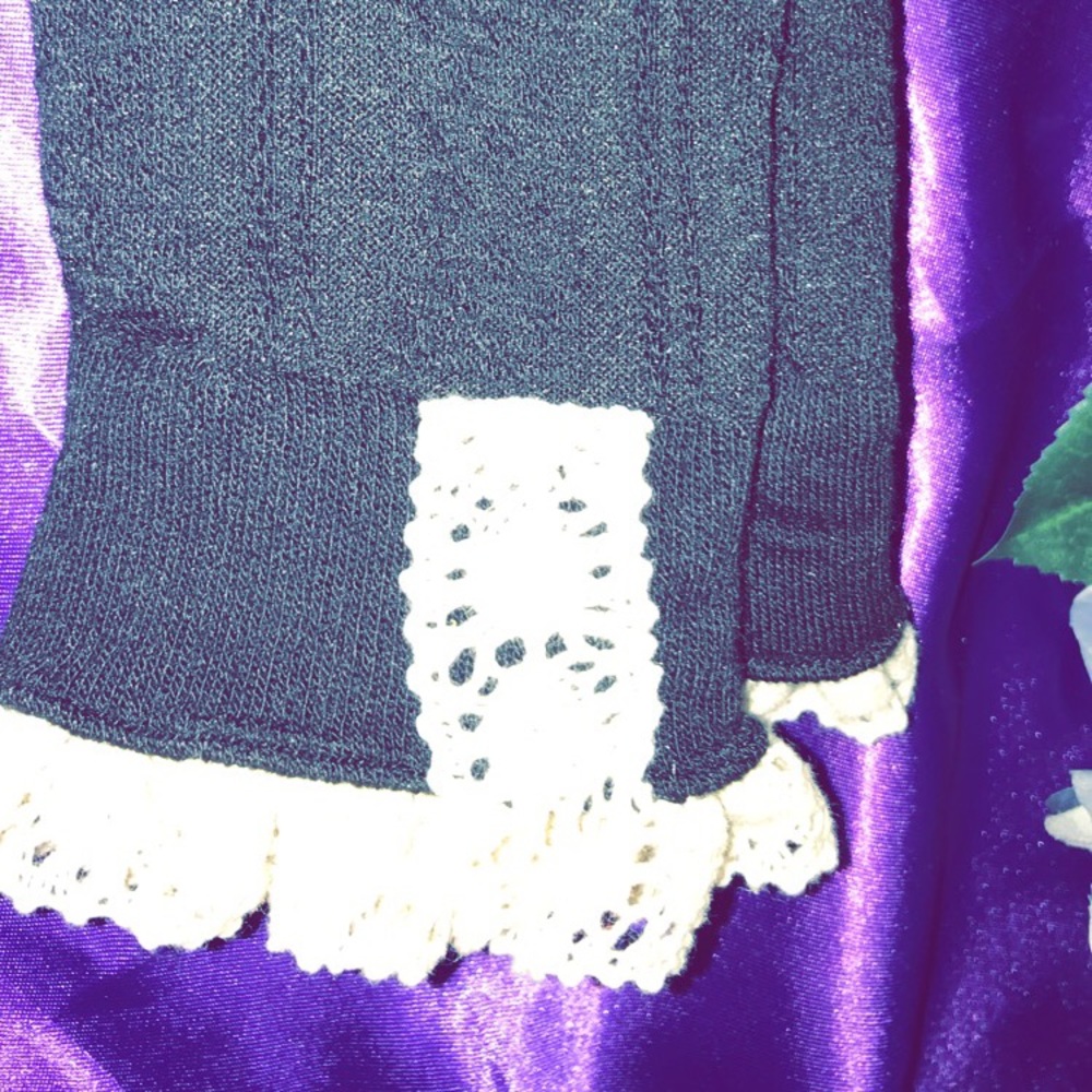 Ruffled Knee High Socks.